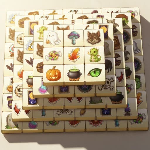 The Three Tiles in the Halloween World