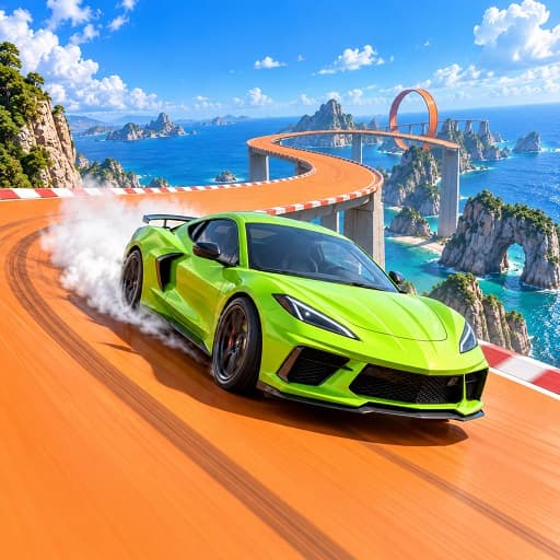 Mega Ramp Car Stunts GT Racing
