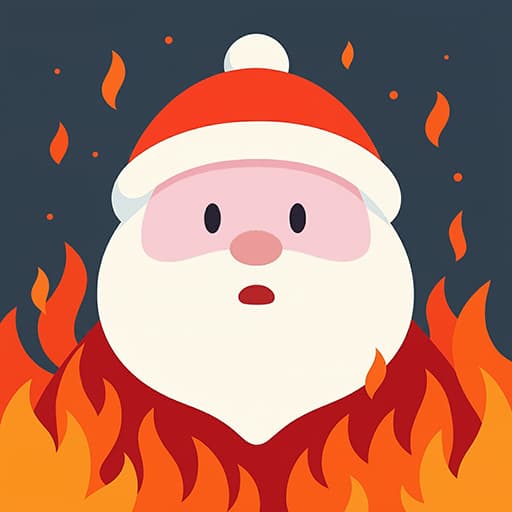 Santa on Fire
