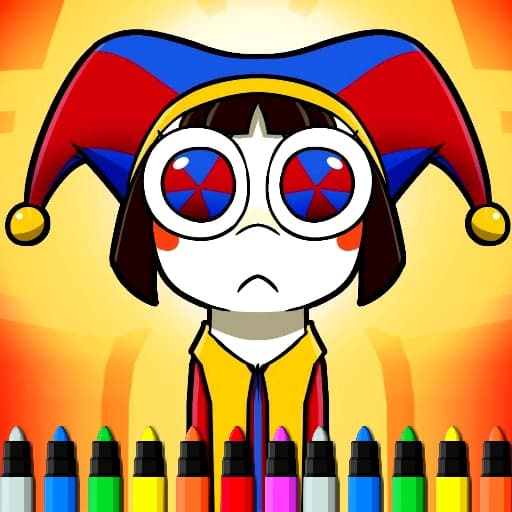 Digital Circus Coloring Adventure