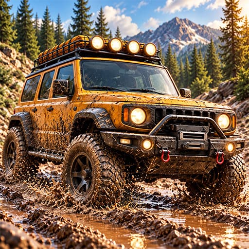 Mud Trails 4x4 Jeep Game
