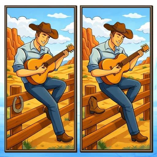 Spot The Difference Wild West