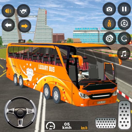 City Coach Driving Games 3d