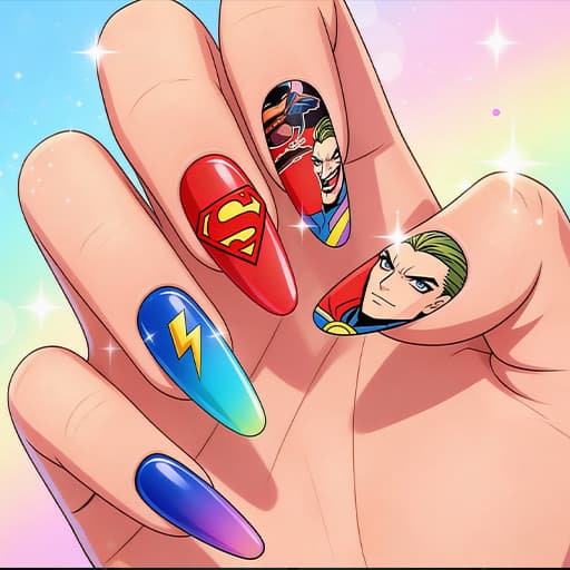 Superhero Nails Makeover