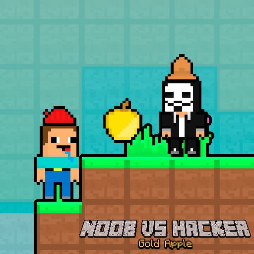 Noob vs Hacker Gold Apple