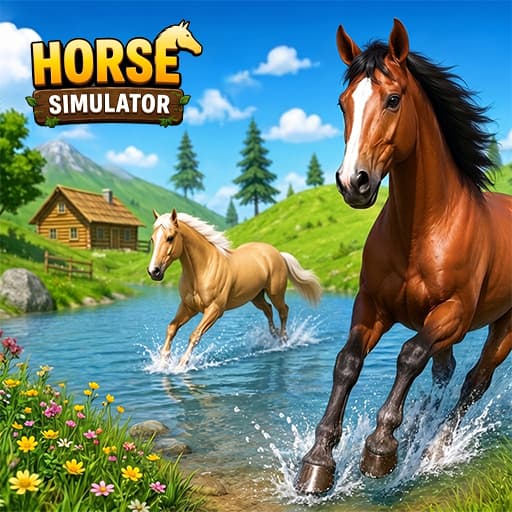 Wild Horse Simulator Racing Games