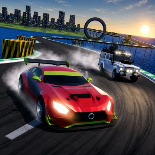 Mega Ramp Stunt Racing 3D