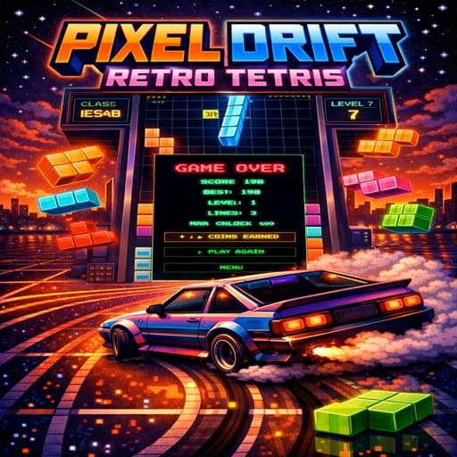 PIXEL DRIFT RETRO TETRIS