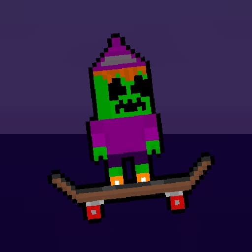 Obby Halloween Danger Skate