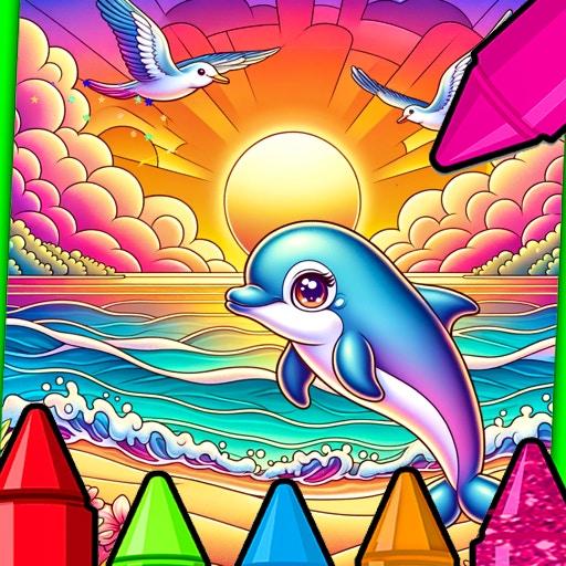 Sunset Beach Coloring